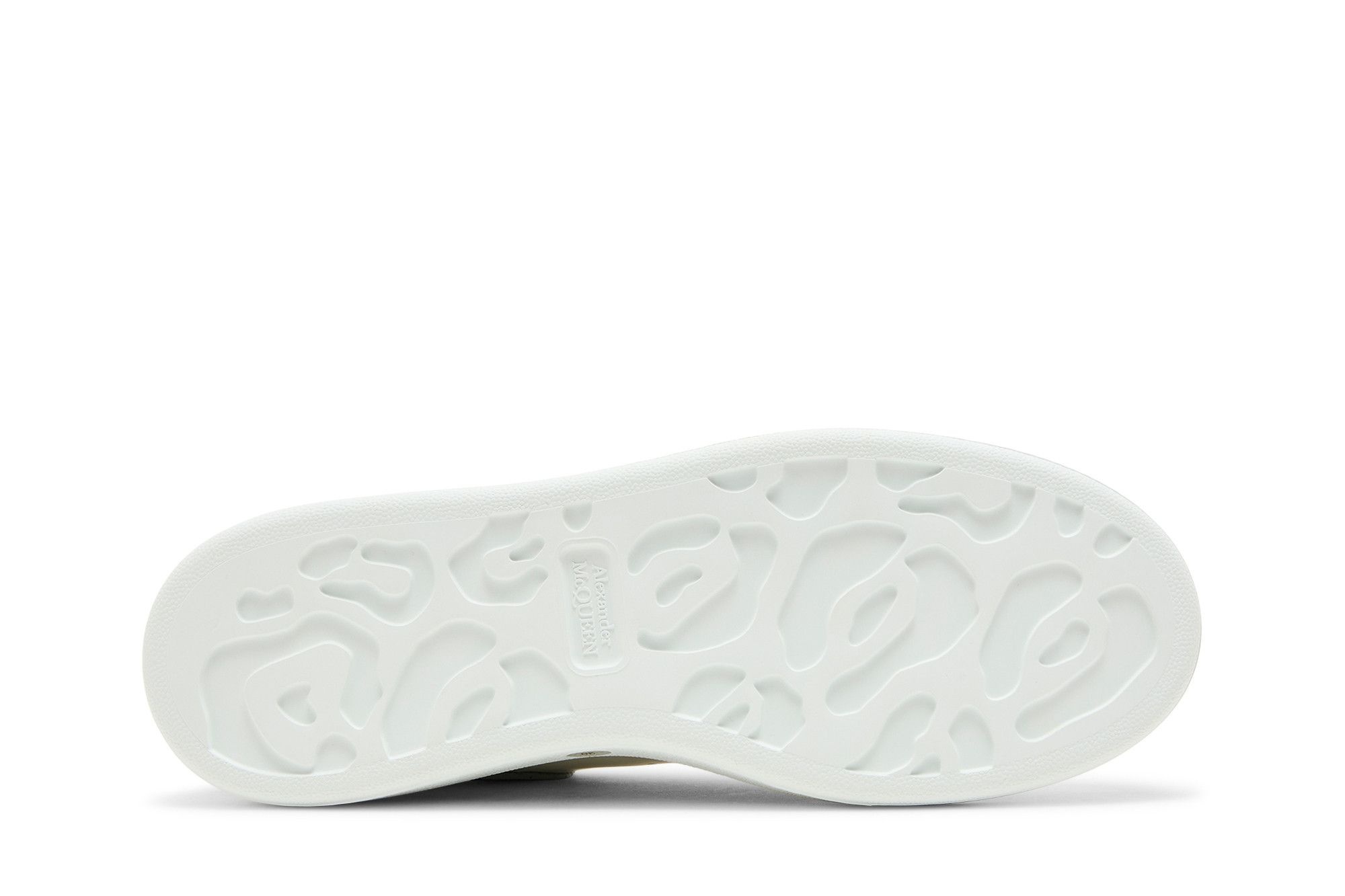 Alexander McQueen Wmns Oversized Sneaker 'White Grey Snakeskin' - 4