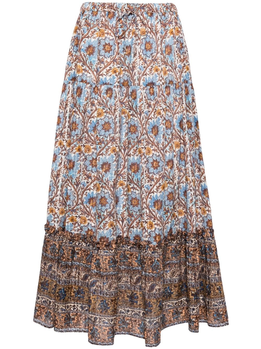 Paige Caspia-print drawstring skirt - 1