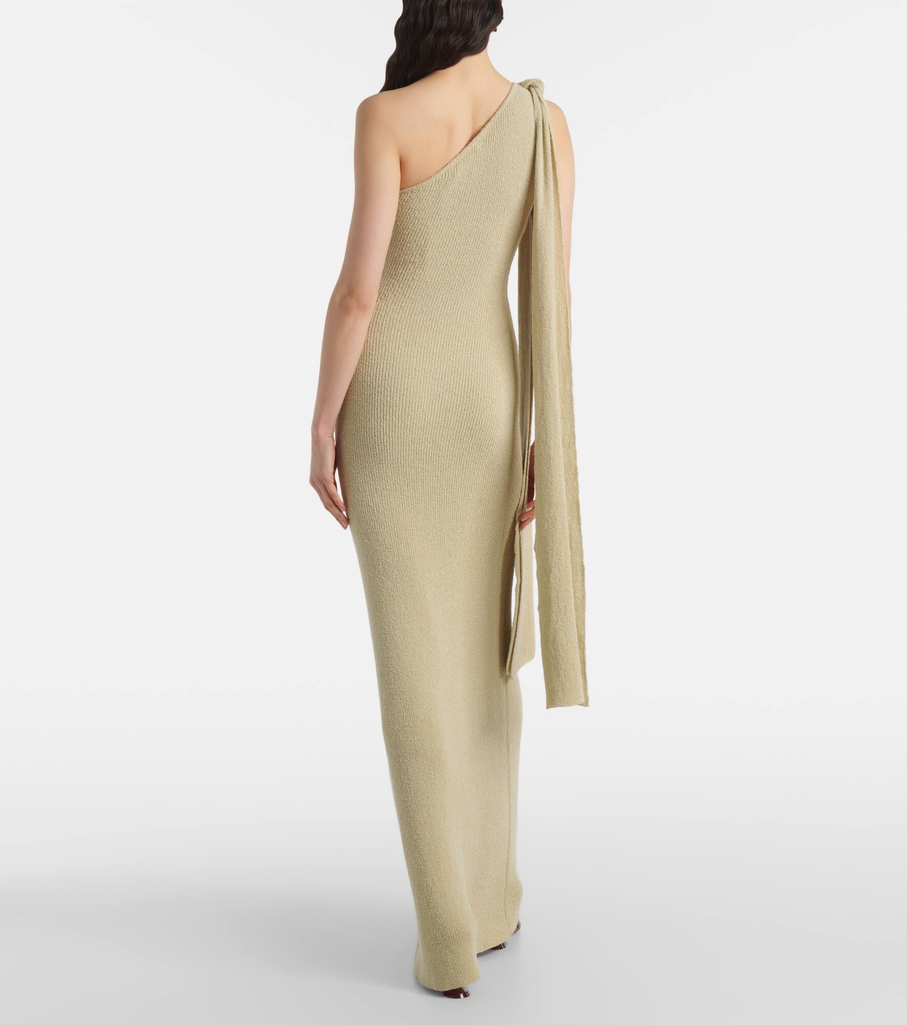 Dara one-shoulder draped maxi dress - 3