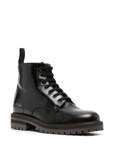 Common Projects Combat leather ankle boots outlook