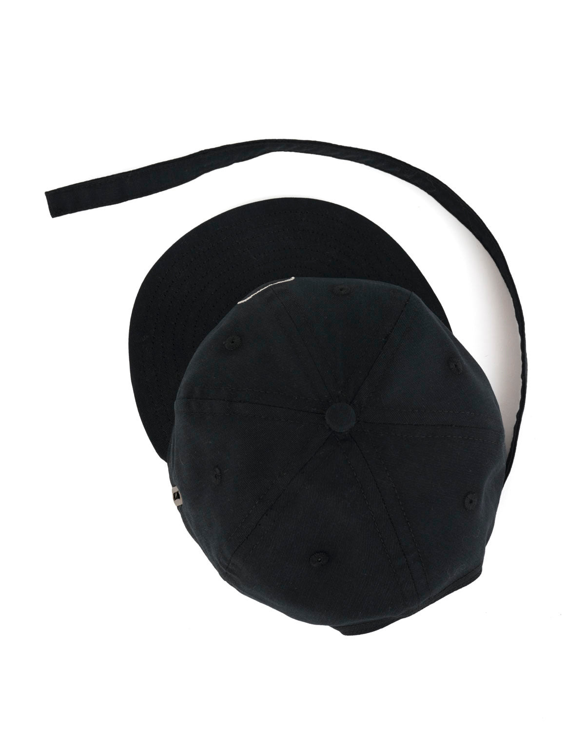 Extended Strap 6 Panel Logohead Hat - Black - 3