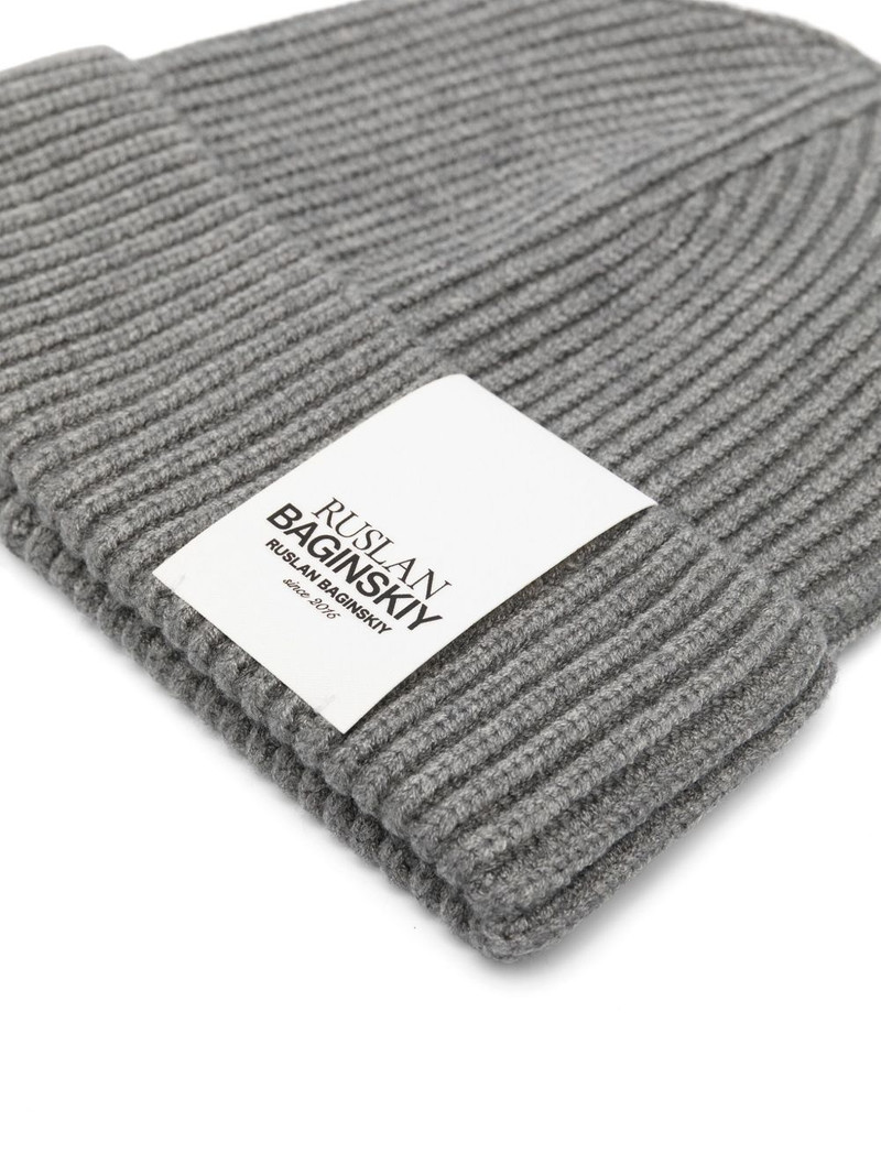 RUSLAN BAGINSKIY ribbed-knit beanie outlook