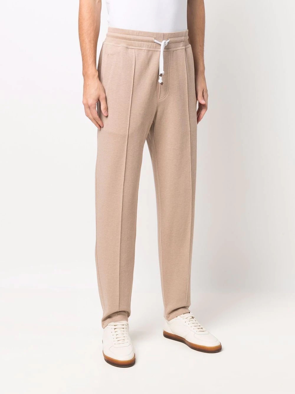 drawstring slim-cut trousers - 3