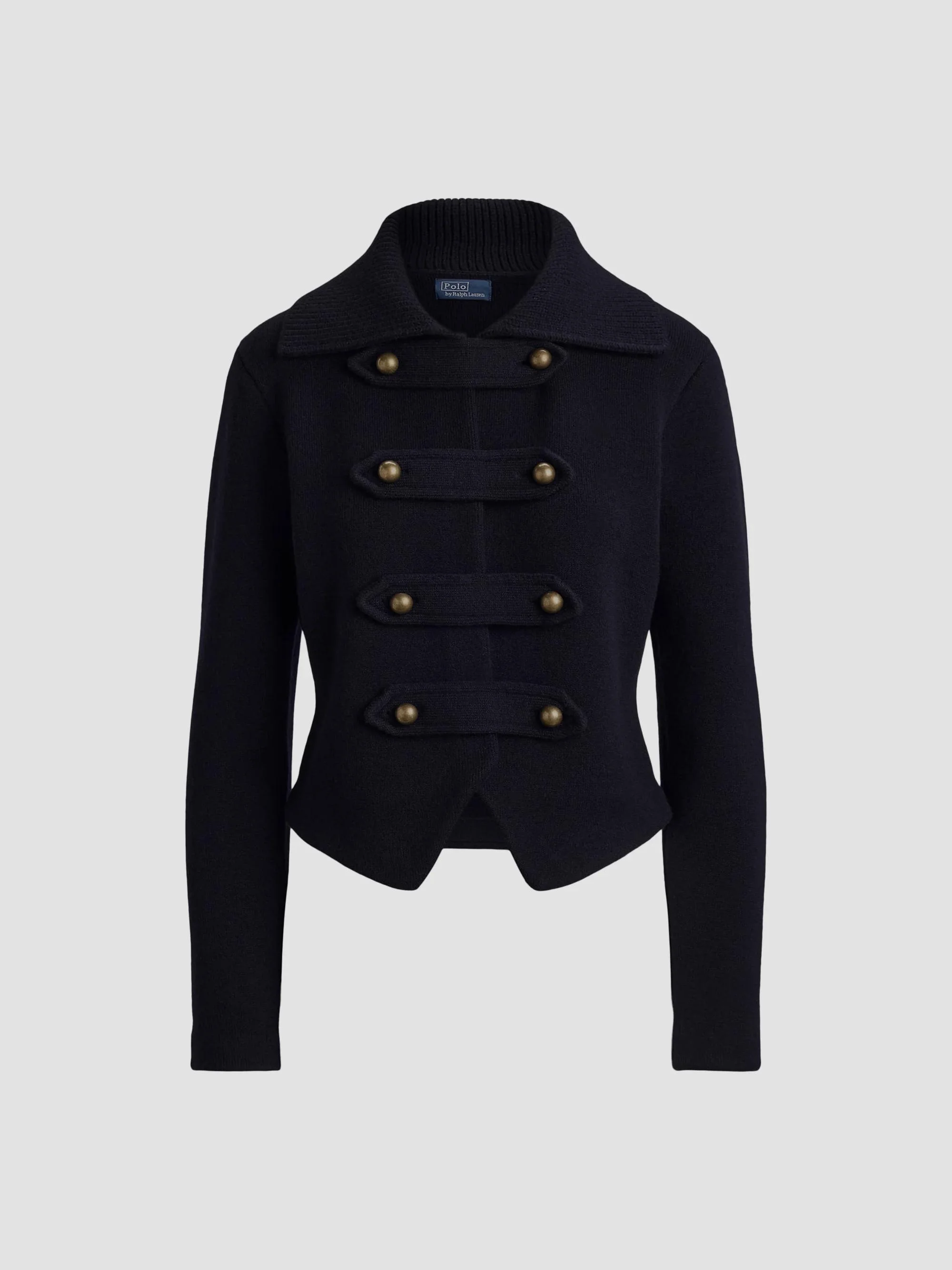 Women's Double-Faced Wool Knit Cardigan Jacket - Aviator Navy - 1