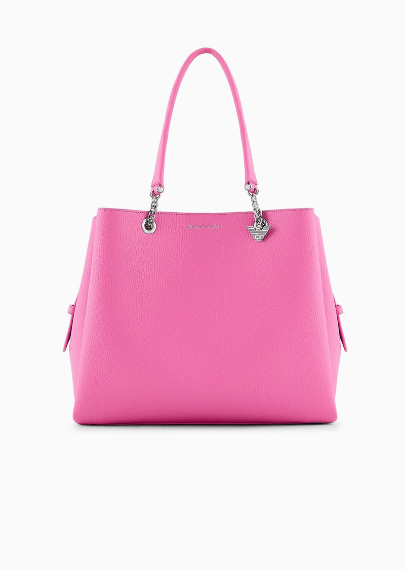 Palmellato leather-effect shopper bag with eagle charm 1