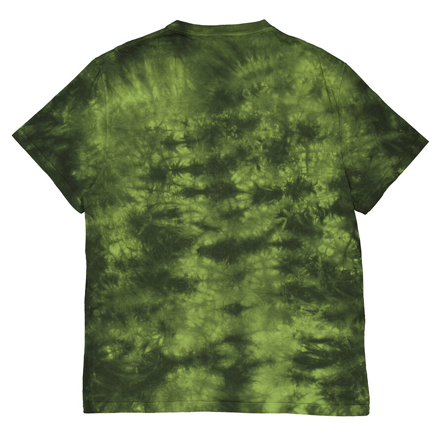 Alexander Mcqueen Men's Green Washed Dye T-Shirt - 7