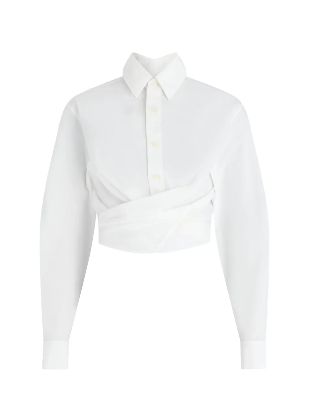 The Cropped Wrap cotton shirt - 1
