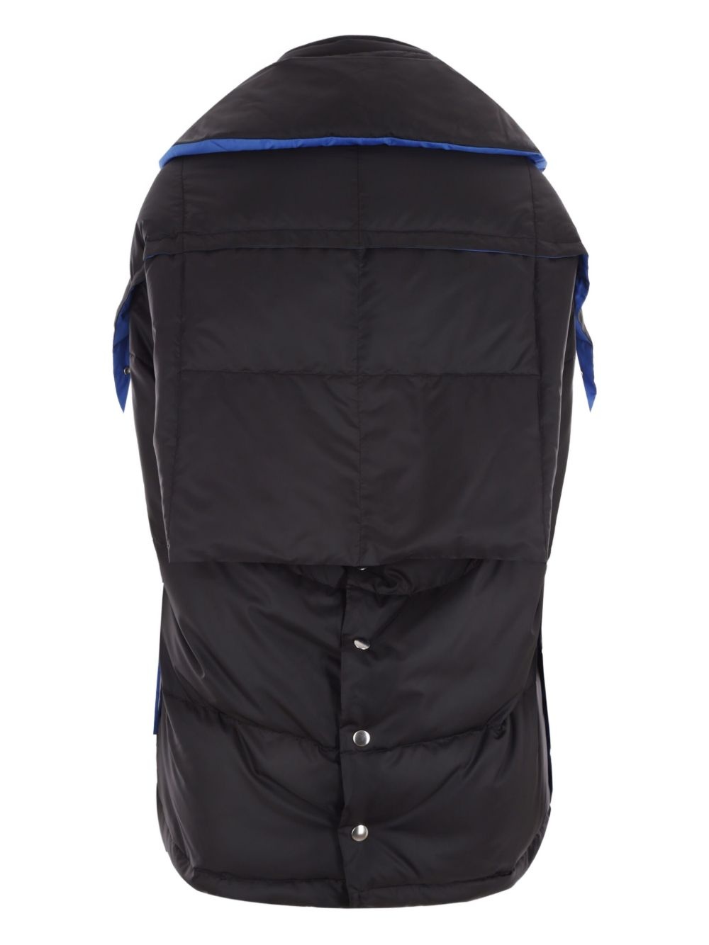 padded snap-button cape - 5