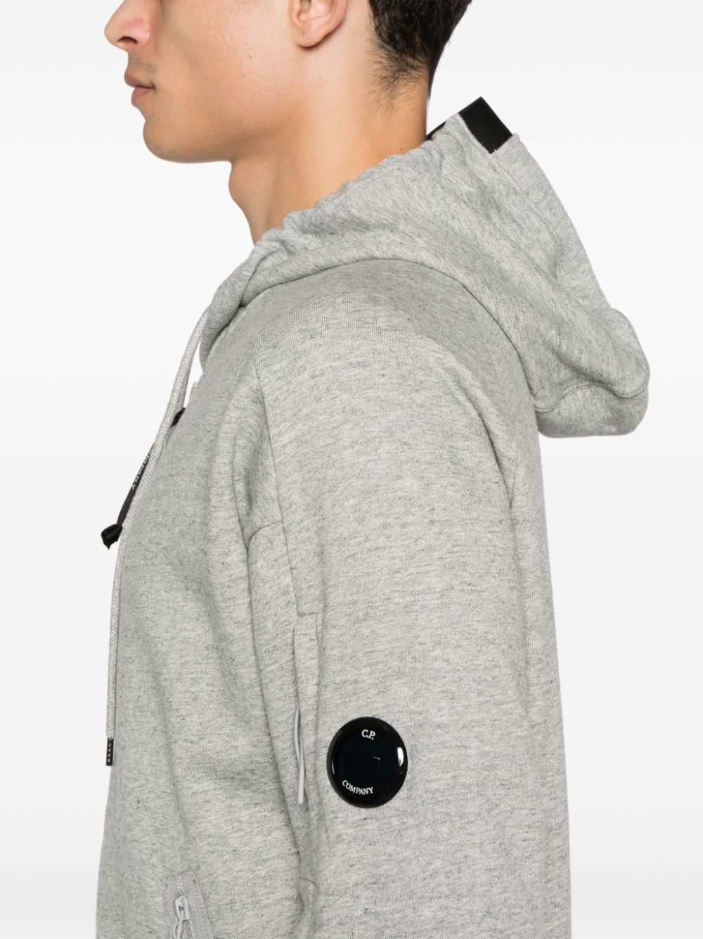 fleece-jersey zip-up hoodie - 5