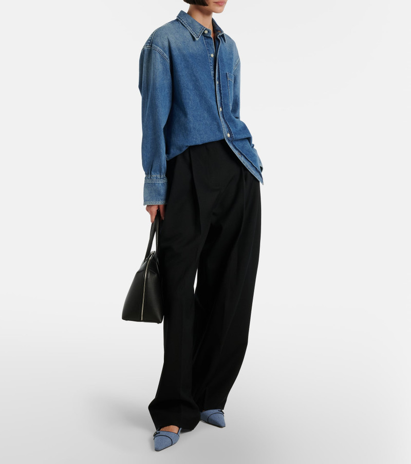 Manolo Blahnik Lulamae herringbone ballet flats outlook