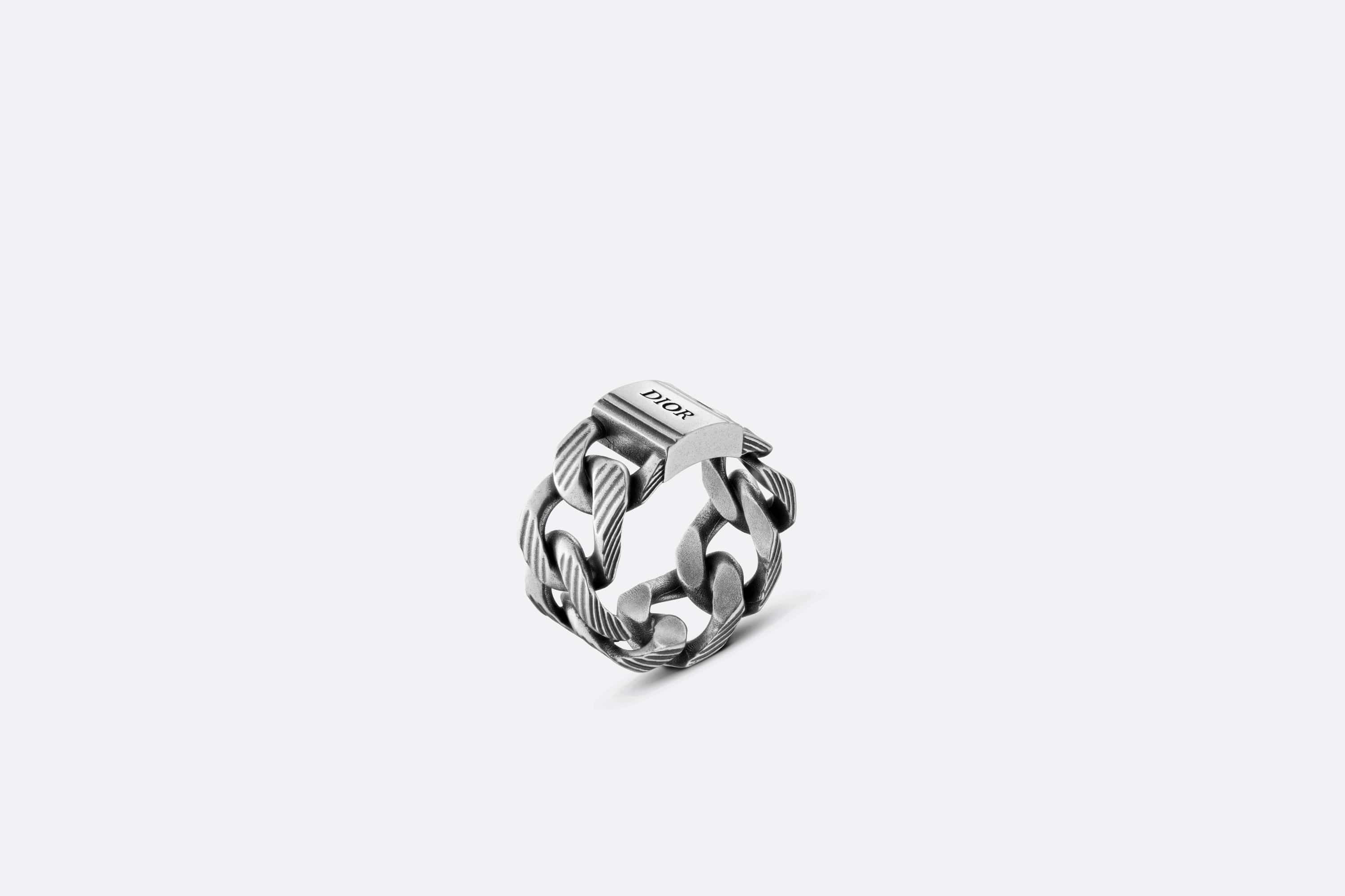 CD Diamond Chain Link Ring - 3