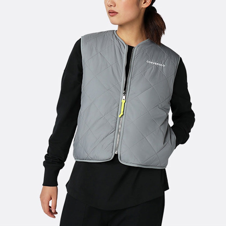 (WMNS) Converse Sherpa Reversible Vest 'Grey' 10020286A01 - 2