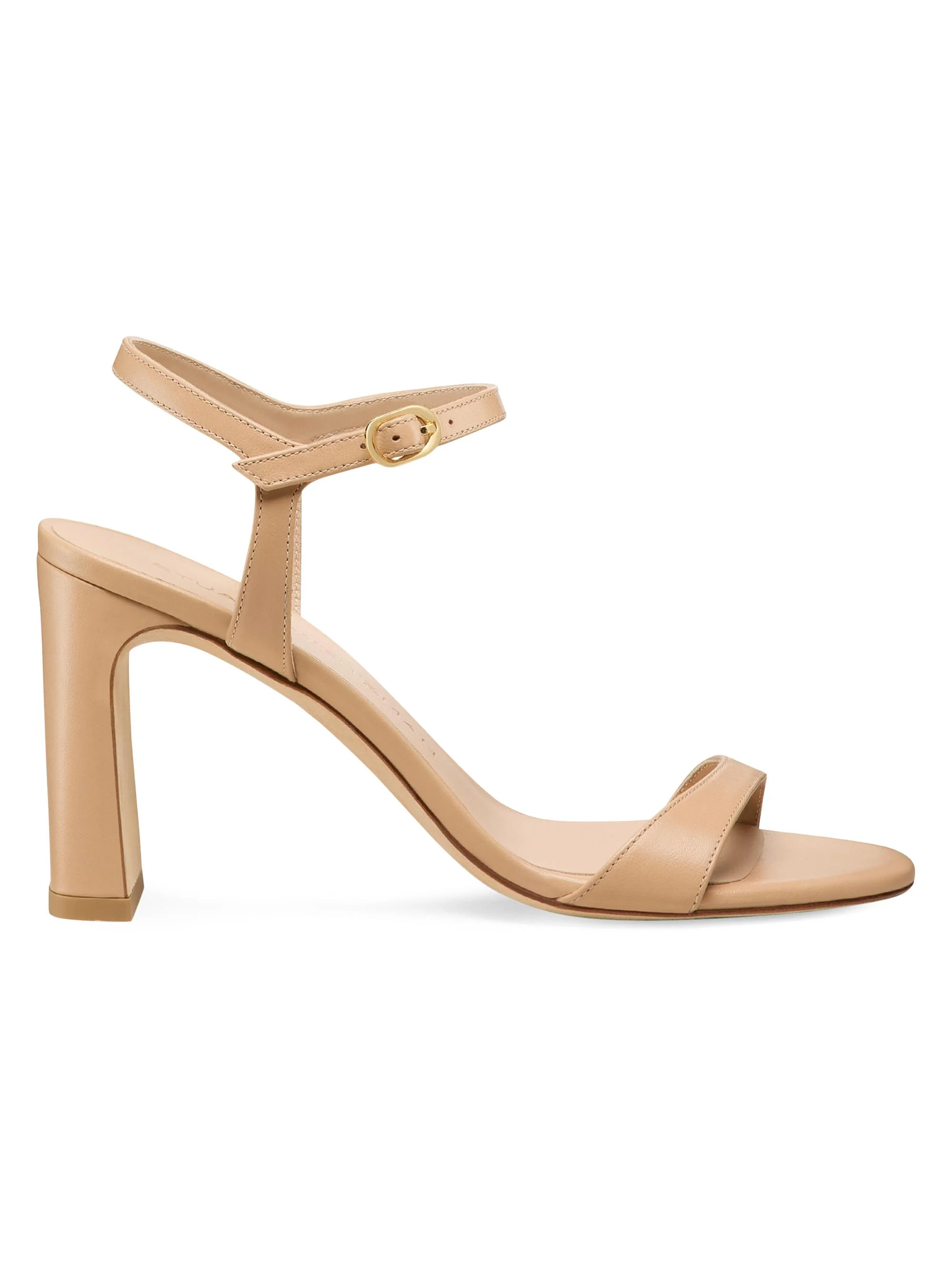 Women's Babette 85MM Leather Sandals - Adobe - 1