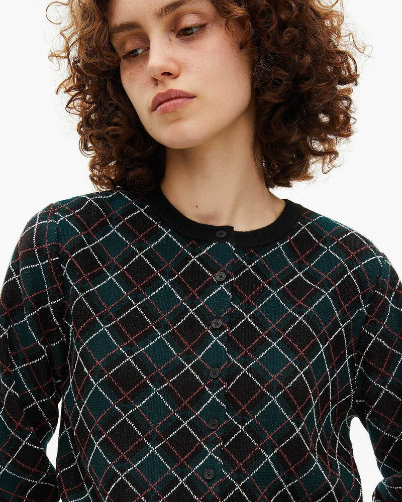 BLACK CHECK CARDIGAN 5