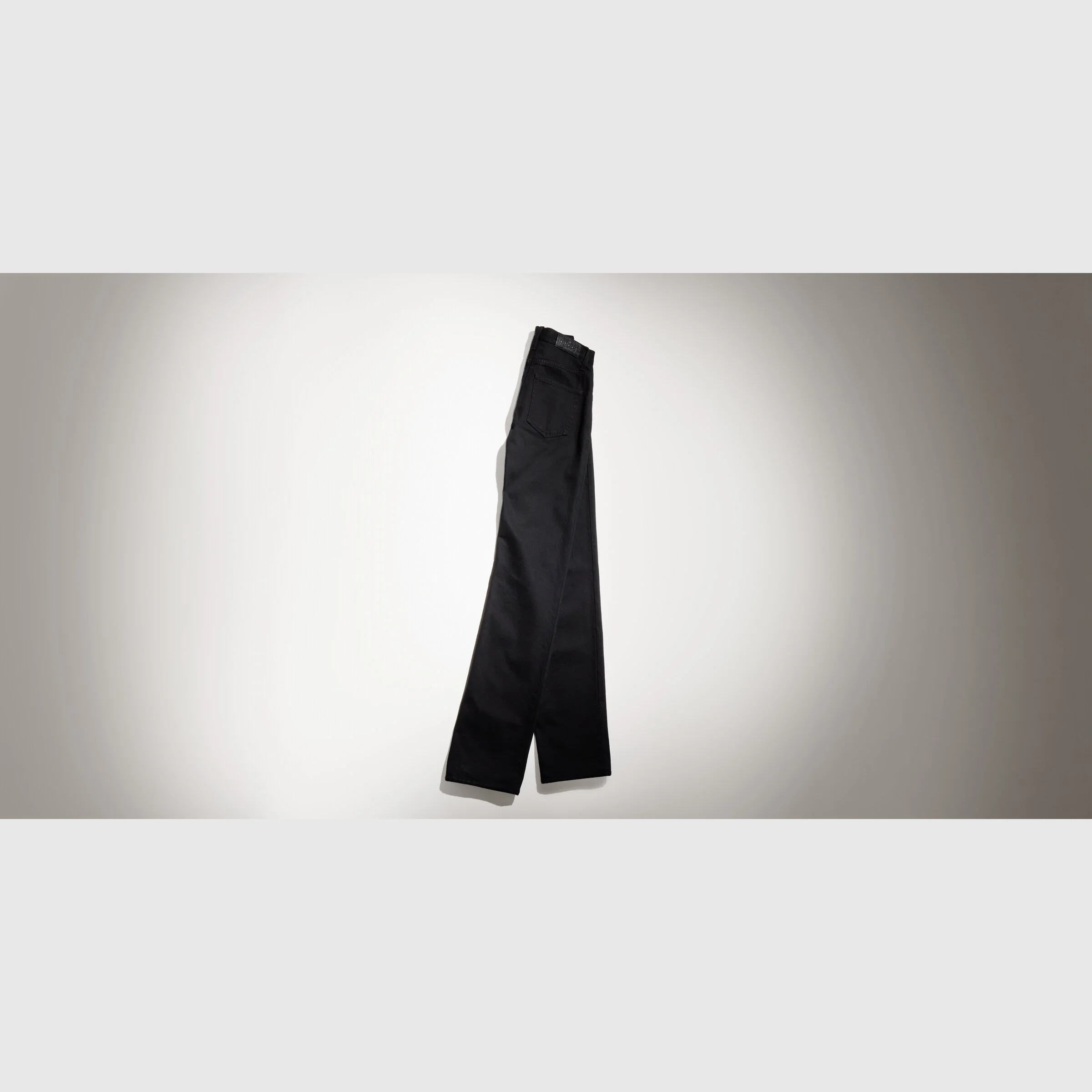 Cotton denim pants with soft coating - 1