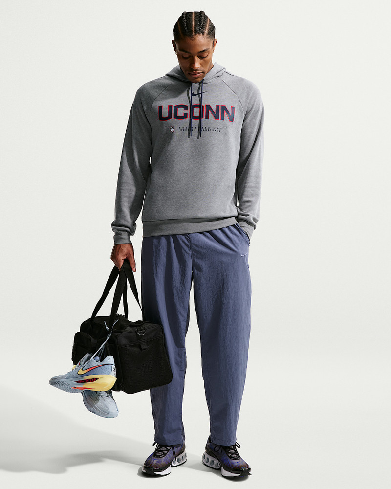 Connecticut Huskies Nike NCAA Men's Basketball Coaches' Pullover Hoodie 4