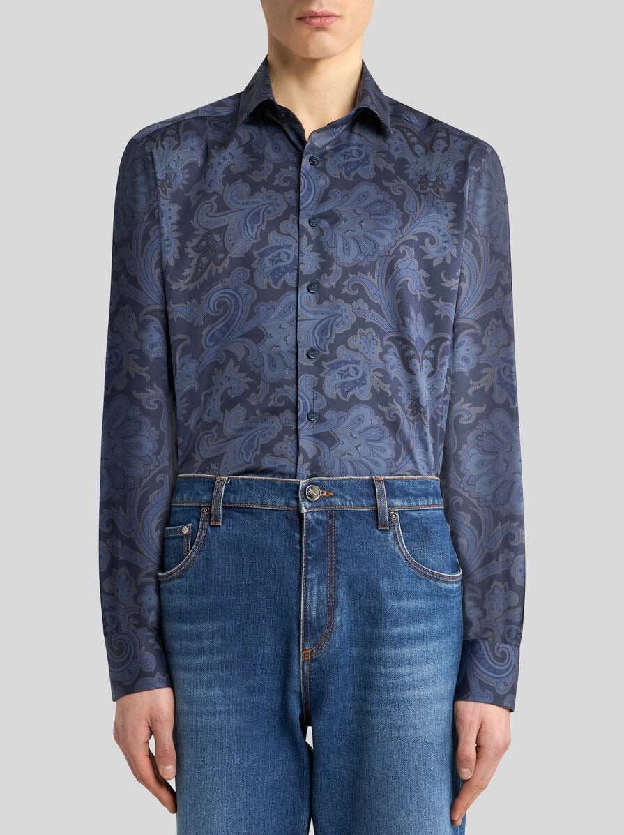 MAXI FLOWER PAISLEY SHIRT - 2
