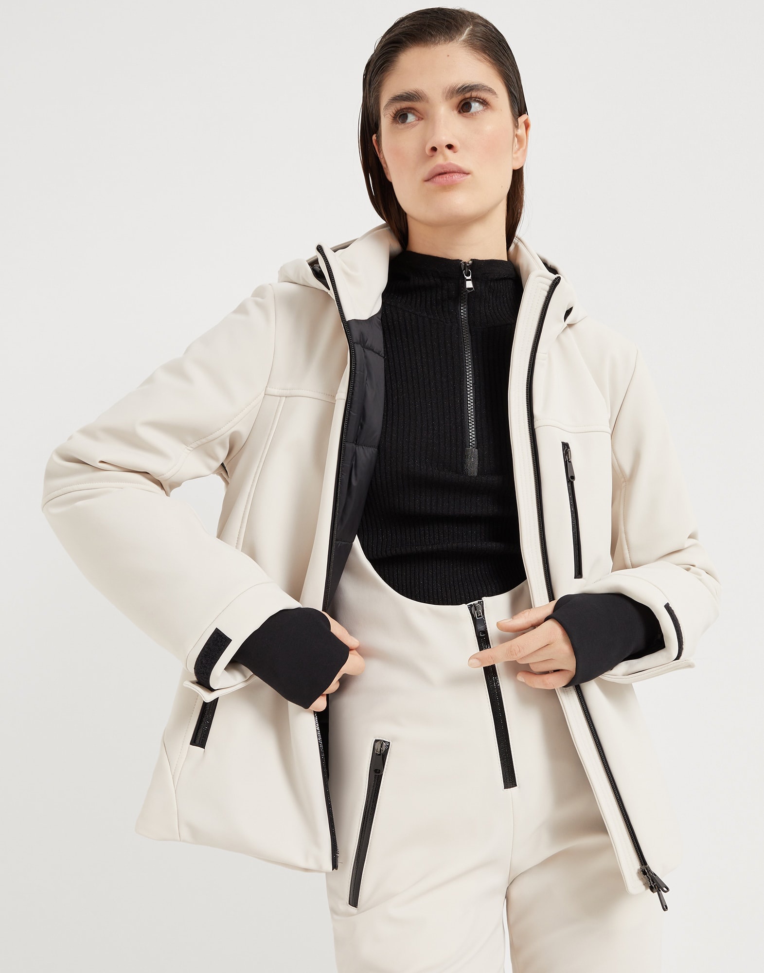 Bonded techno fabric hooded mountain jacket with Thermore® padding - 4