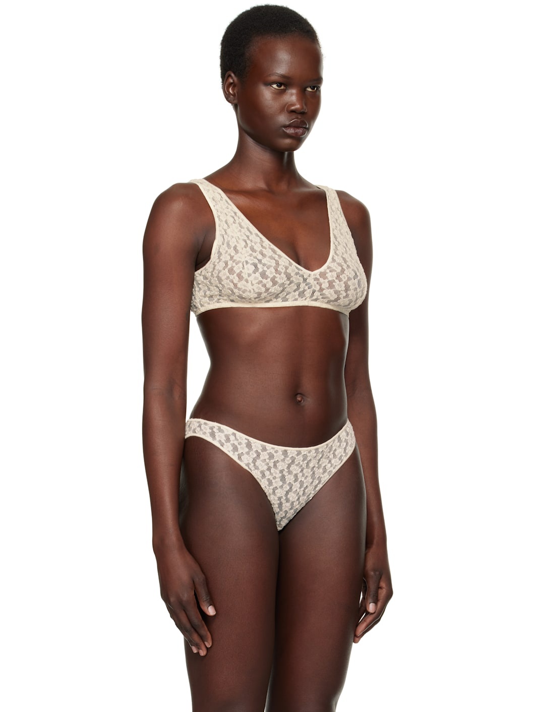 Off-White Crescent Bra - 2