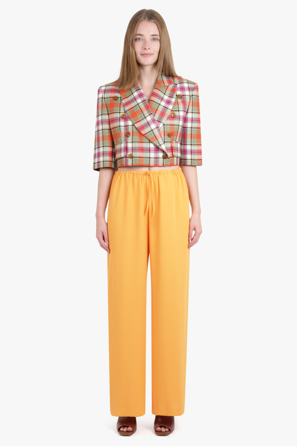 PUVIS WIDE LEG DRAWSTRING PANT | ORANGE - 3