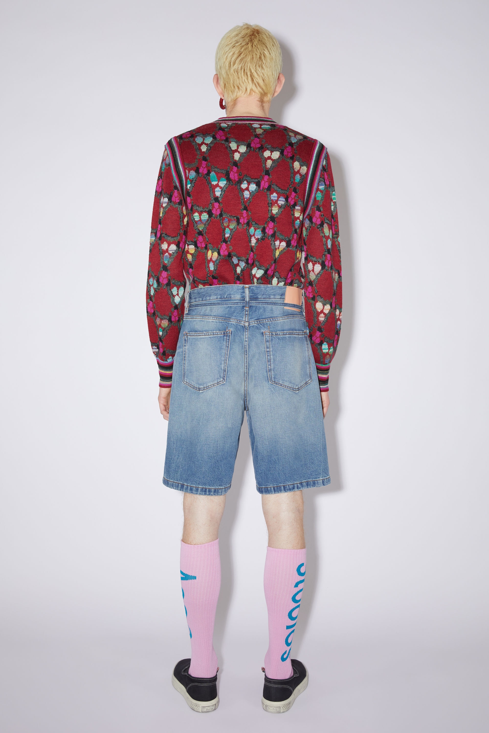 Organic denim shorts - Mid Blue - 3