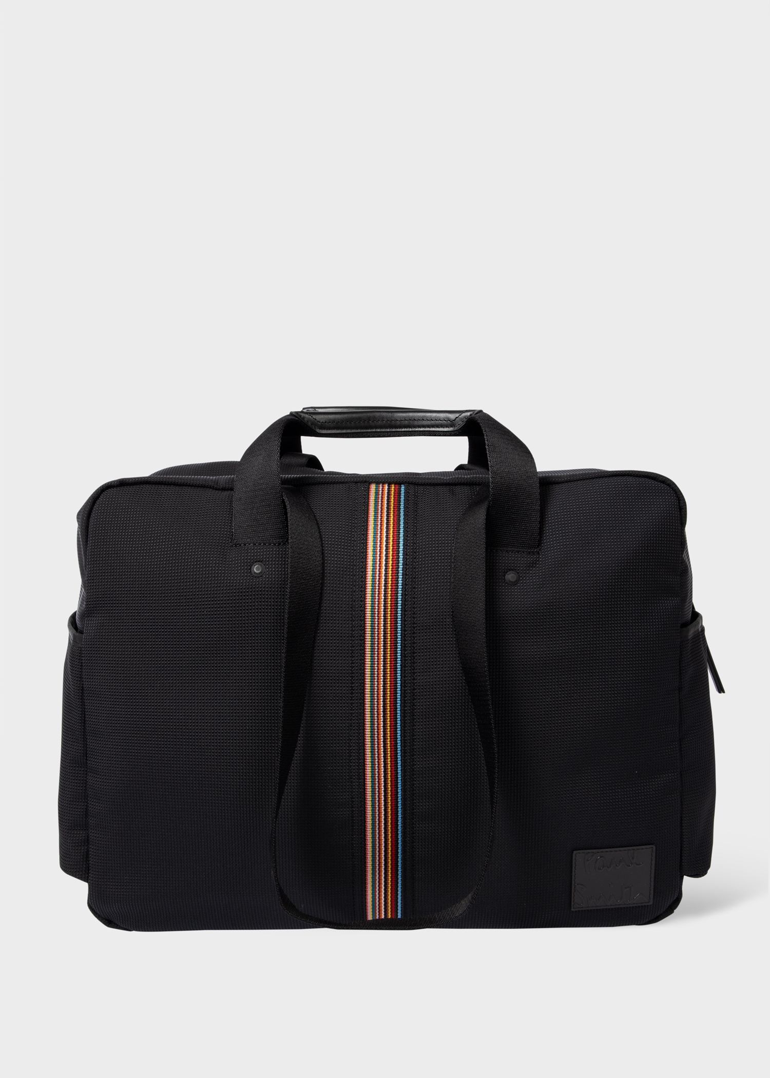 Black 'Signature Stripe' Holdall Bag - 4
