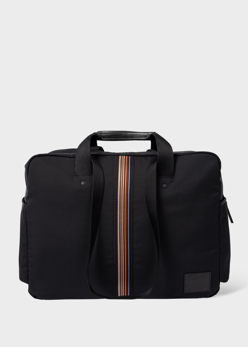 Black 'Signature Stripe' Holdall Bag 4