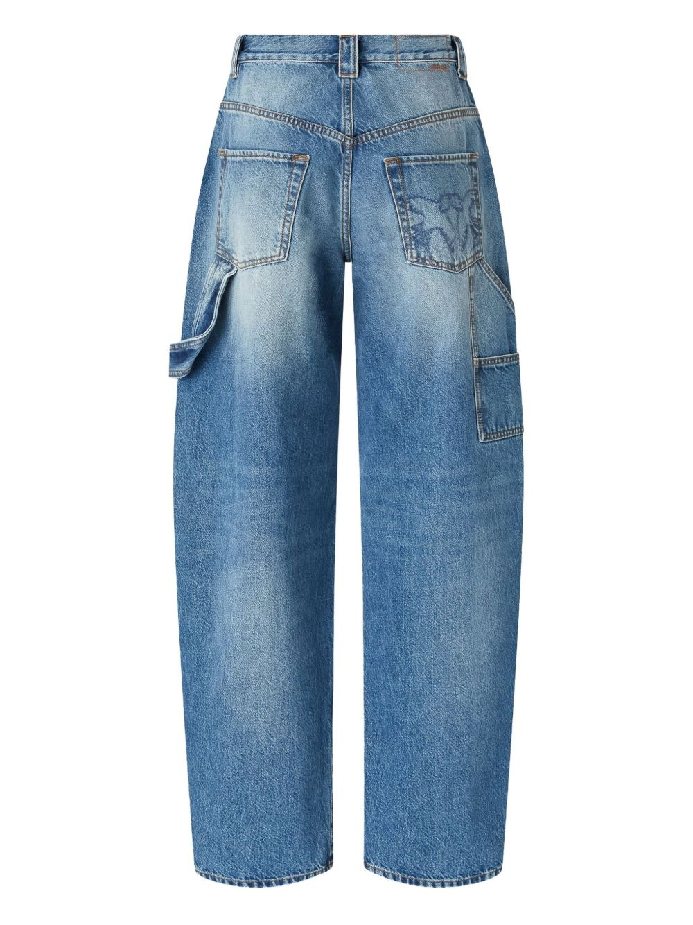balloon-leg utility jeans - 2
