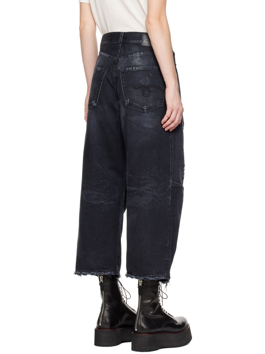 Black Wide-Leg Jeans - 3