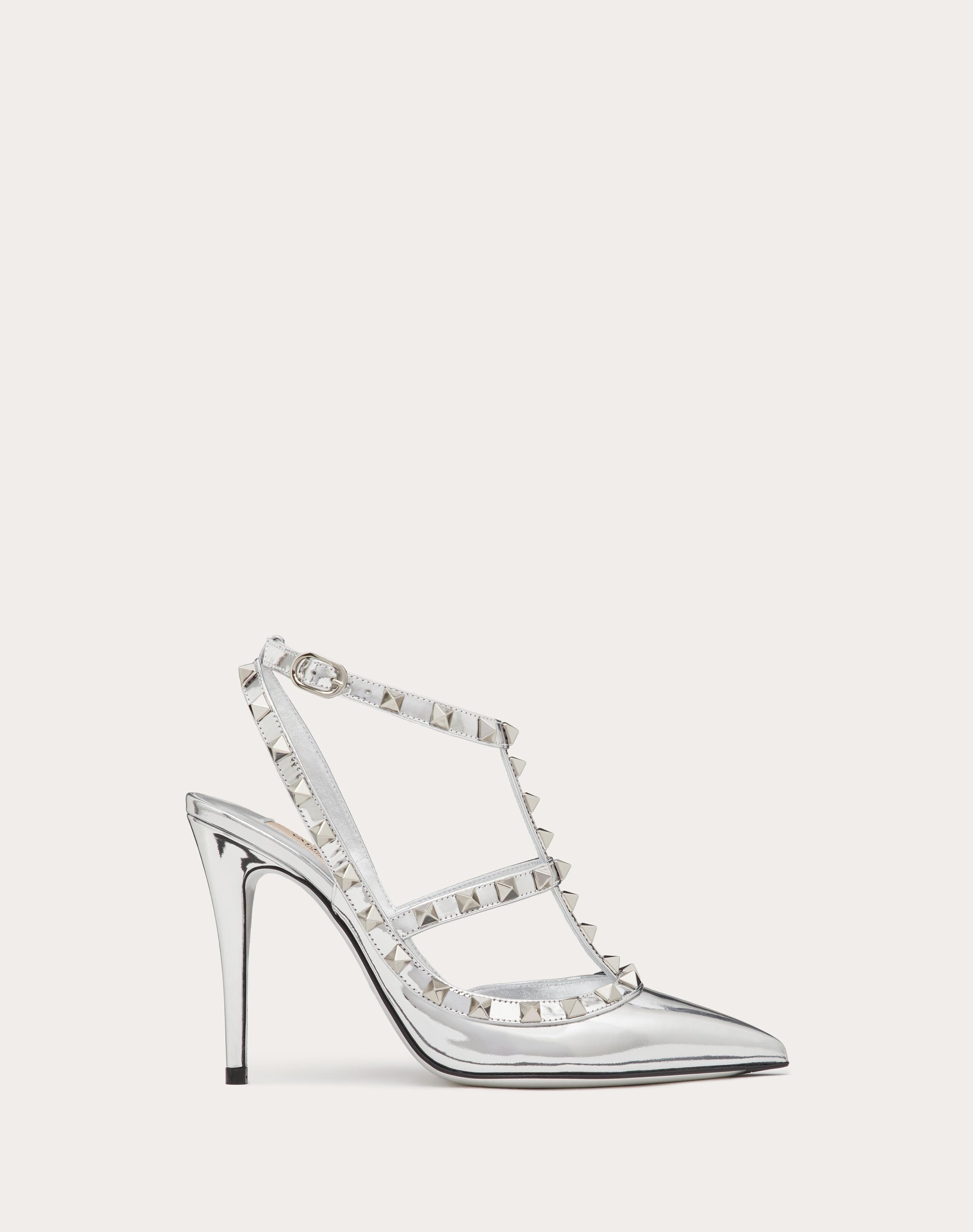 ROCKSTUD MIRROR-EFFECT PUMP WITH MATCHING STRAPS AND STUDS 100MM - 1