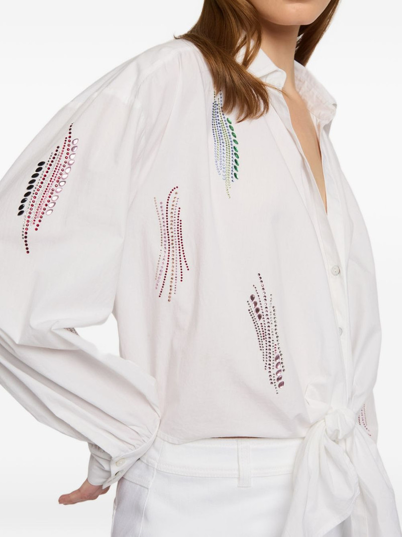 Marianna Paillette Whirl tied shirt 5