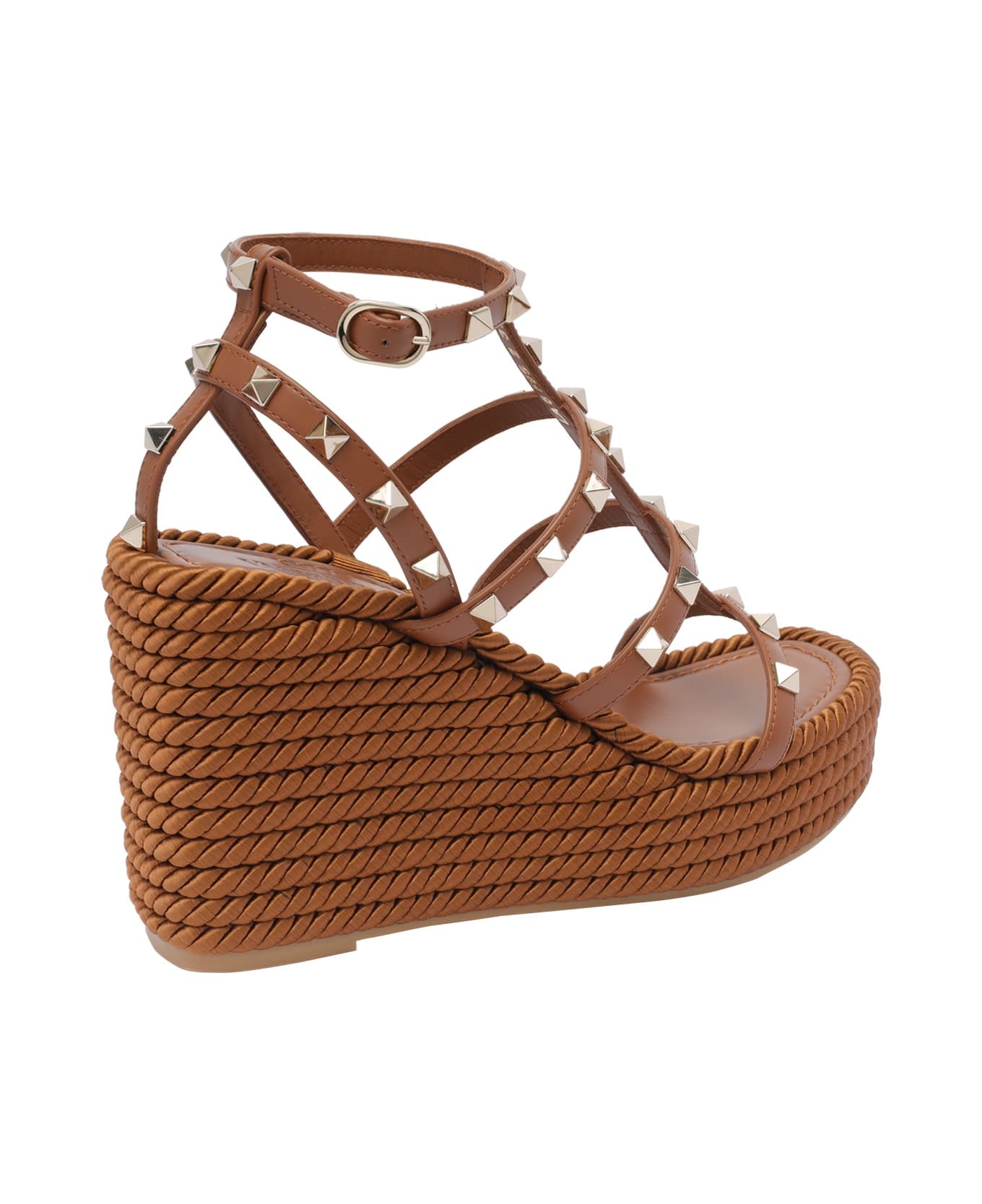 Rockstud Wedged Sandals - 3
