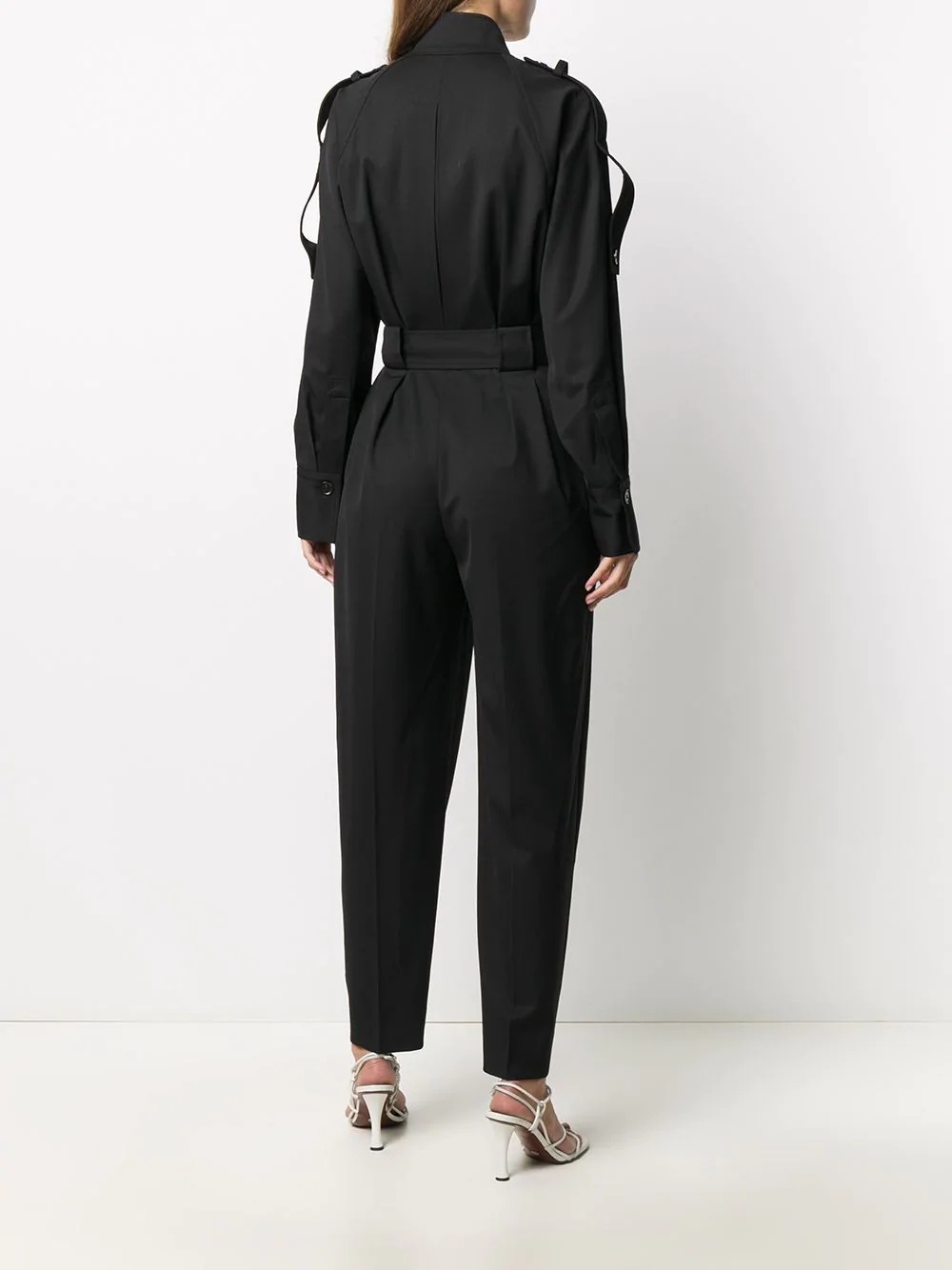 high neck belted jumpsuit - 4