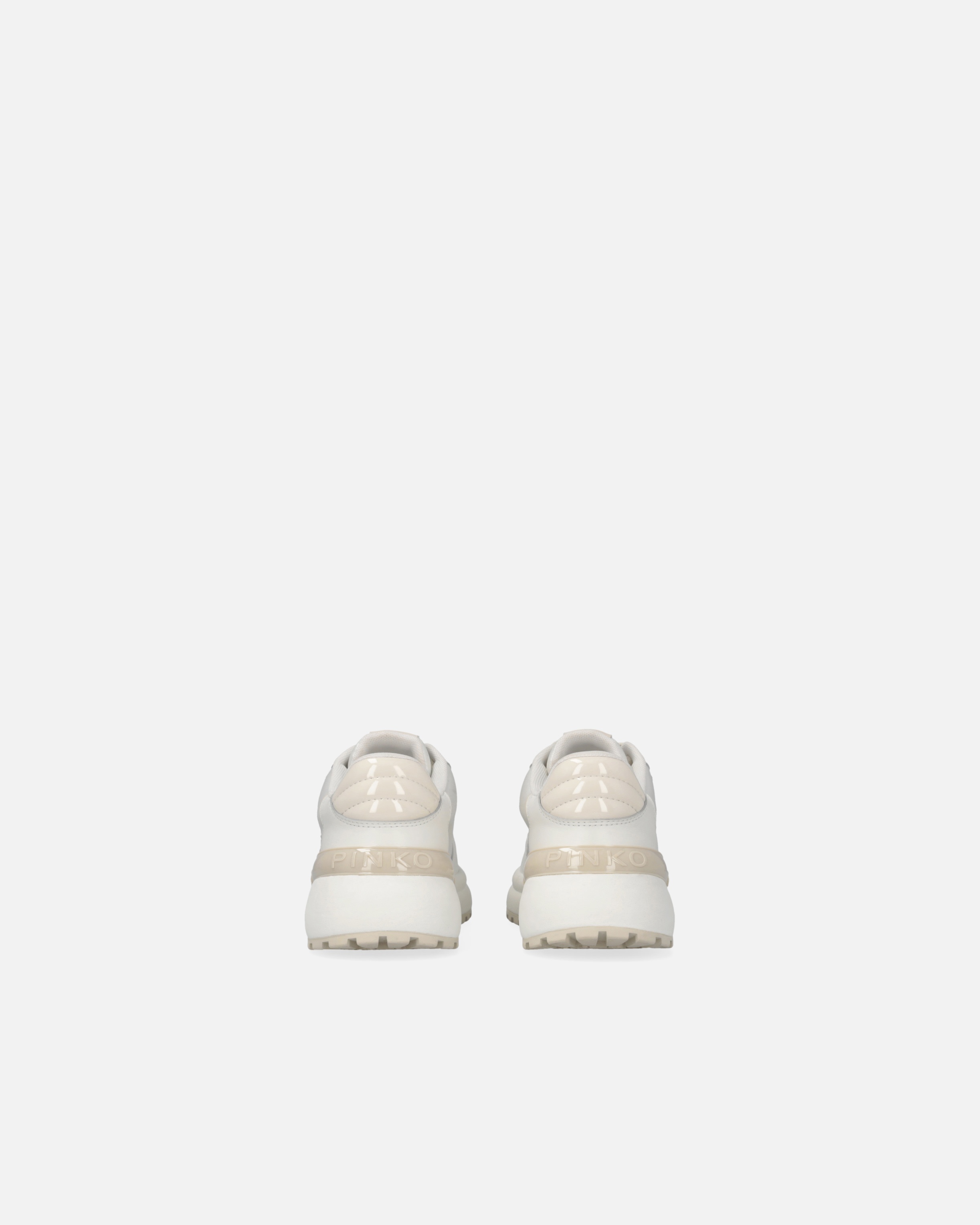 CHUNKY SNEAKERS WITH SATIN AND RHINESTONES - 8