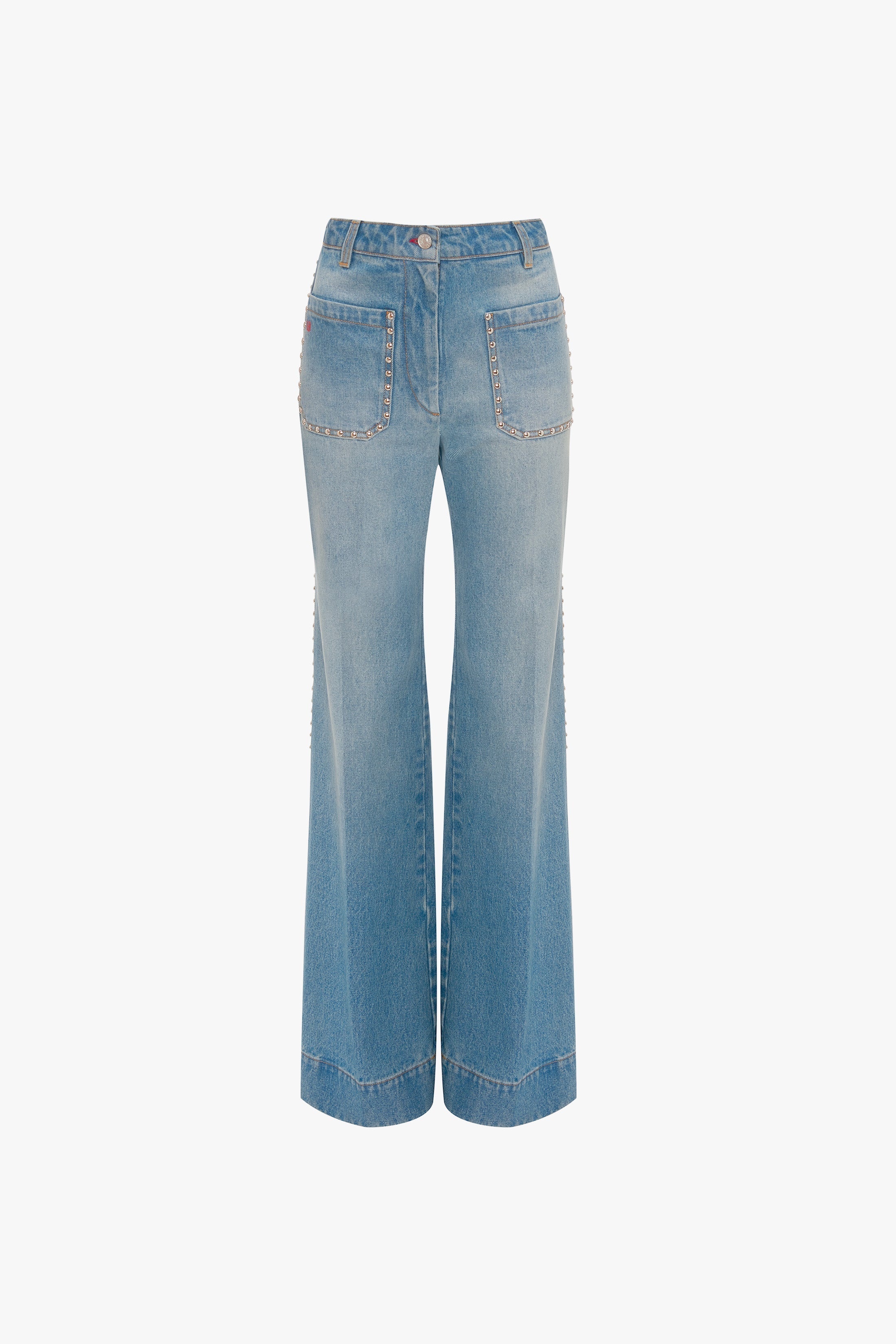 Victoria Beckham Alina High Waisted Jean In Vintage Wash