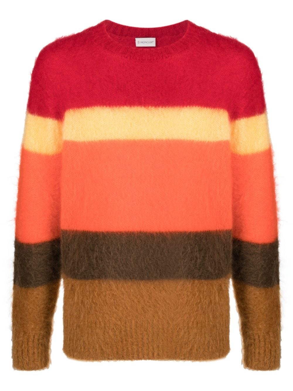 horizontal-stripe pattern knitted jumper - 1