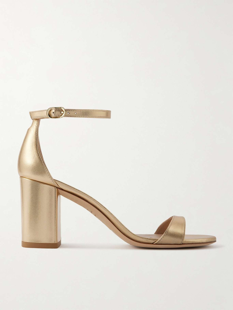 Nudist Block metallic leather sandals - 1