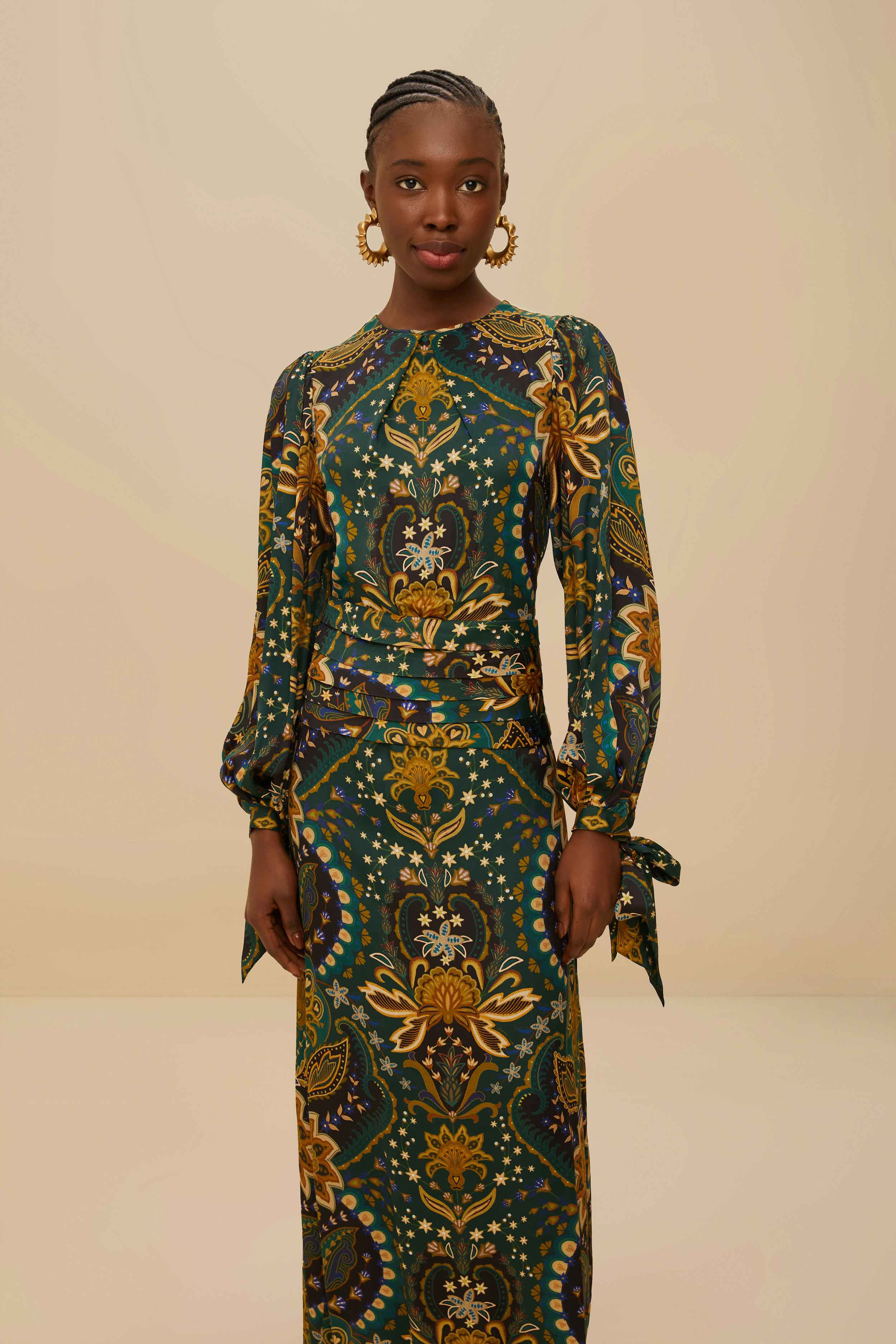 Black Jaipur Lenzing™ Ecovero™ Viscose Maxi Dress - 3