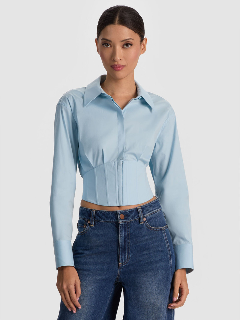 EDIE CORSET BUTTON DOWN 2