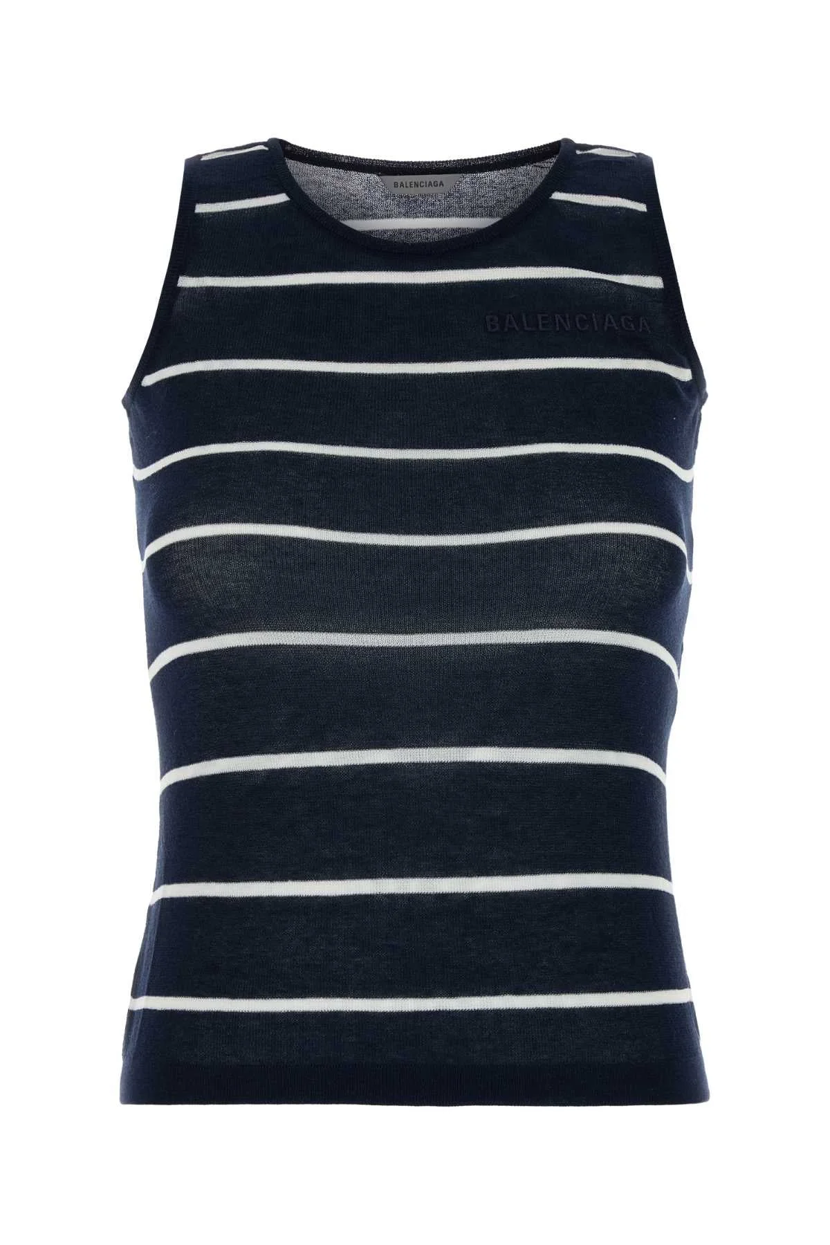 Balenciaga Women Embroidered Knit Tank Top - 1