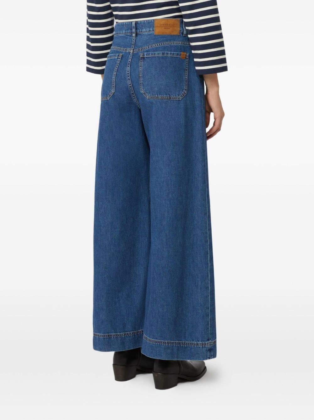 wide-leg cropped jeans - 3