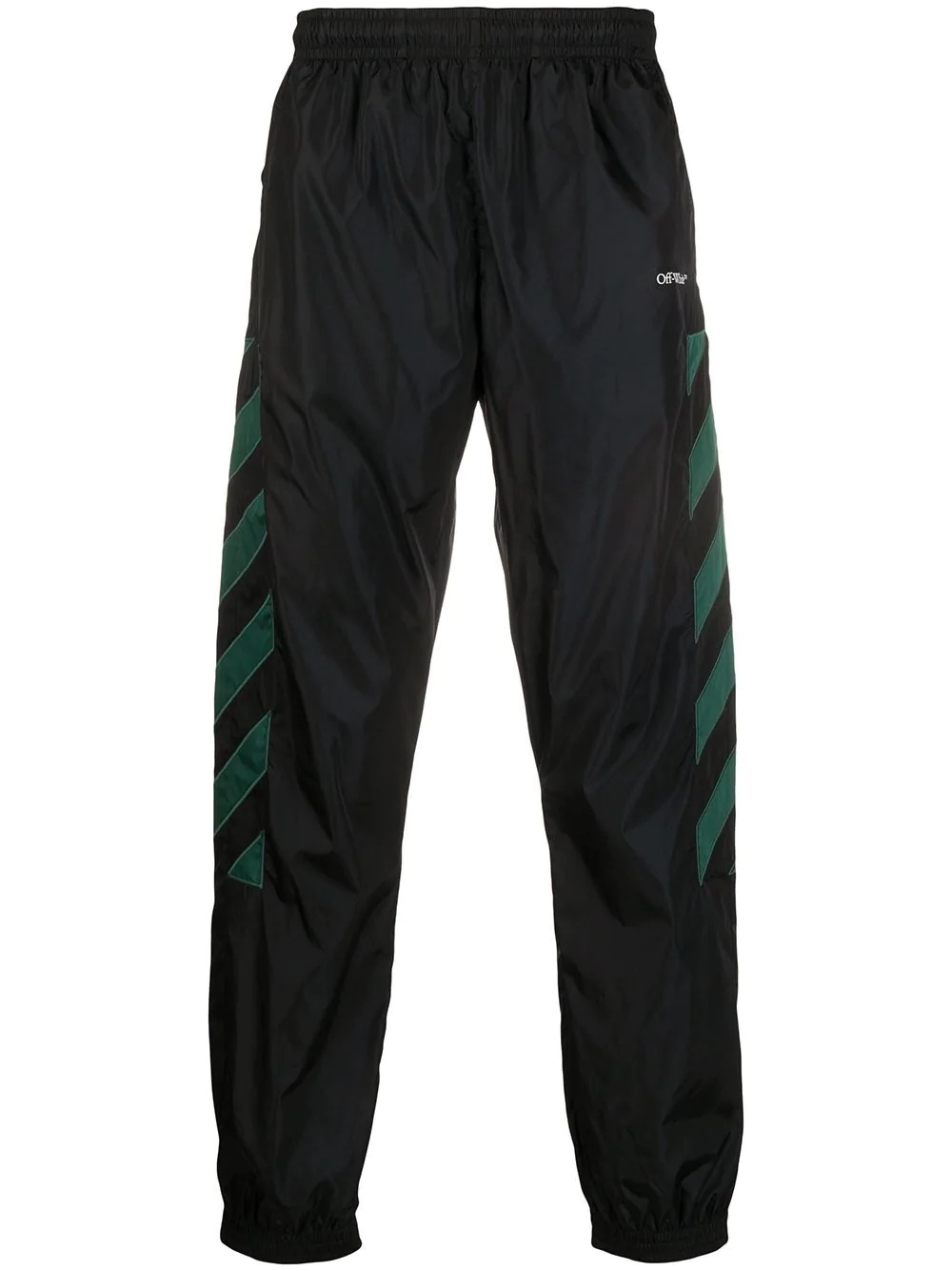 diagonal-stripe track pants - 1