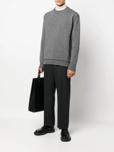 Maison Margiela elbow-patch crew-neck jumper outlook