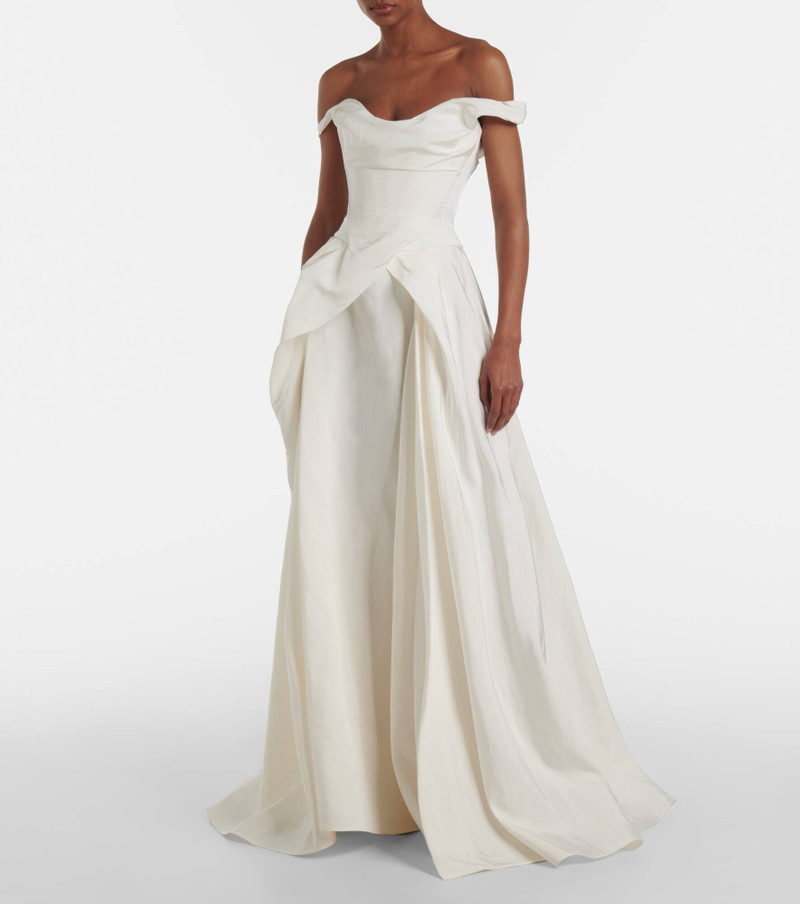 Vivienne Westwood Bridal Tabitha off-shoulder faille gown outlook
