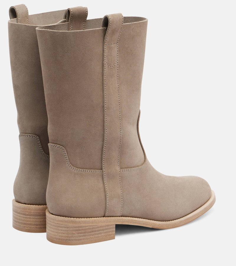 AQUAZZURA Cavalière suede ankle boots outlook