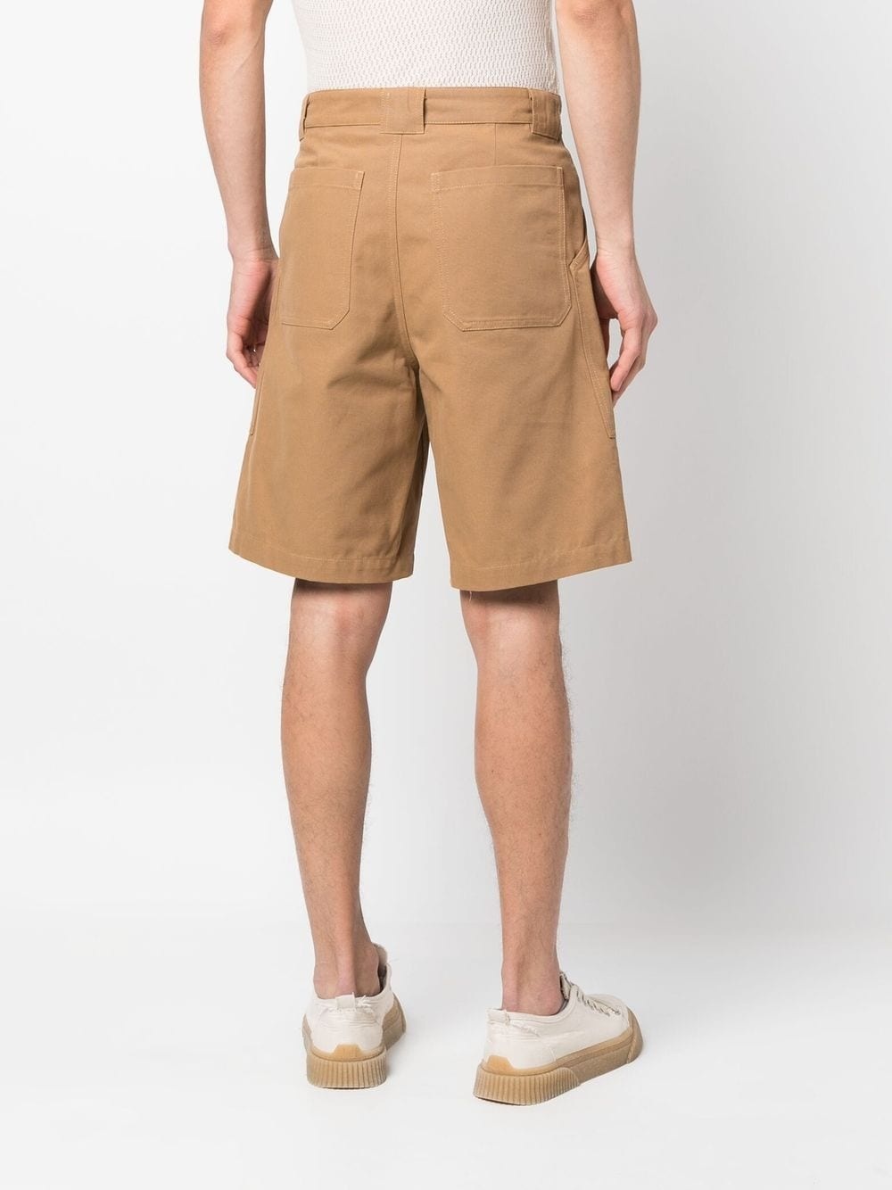 buttoned cotton shorts - 4