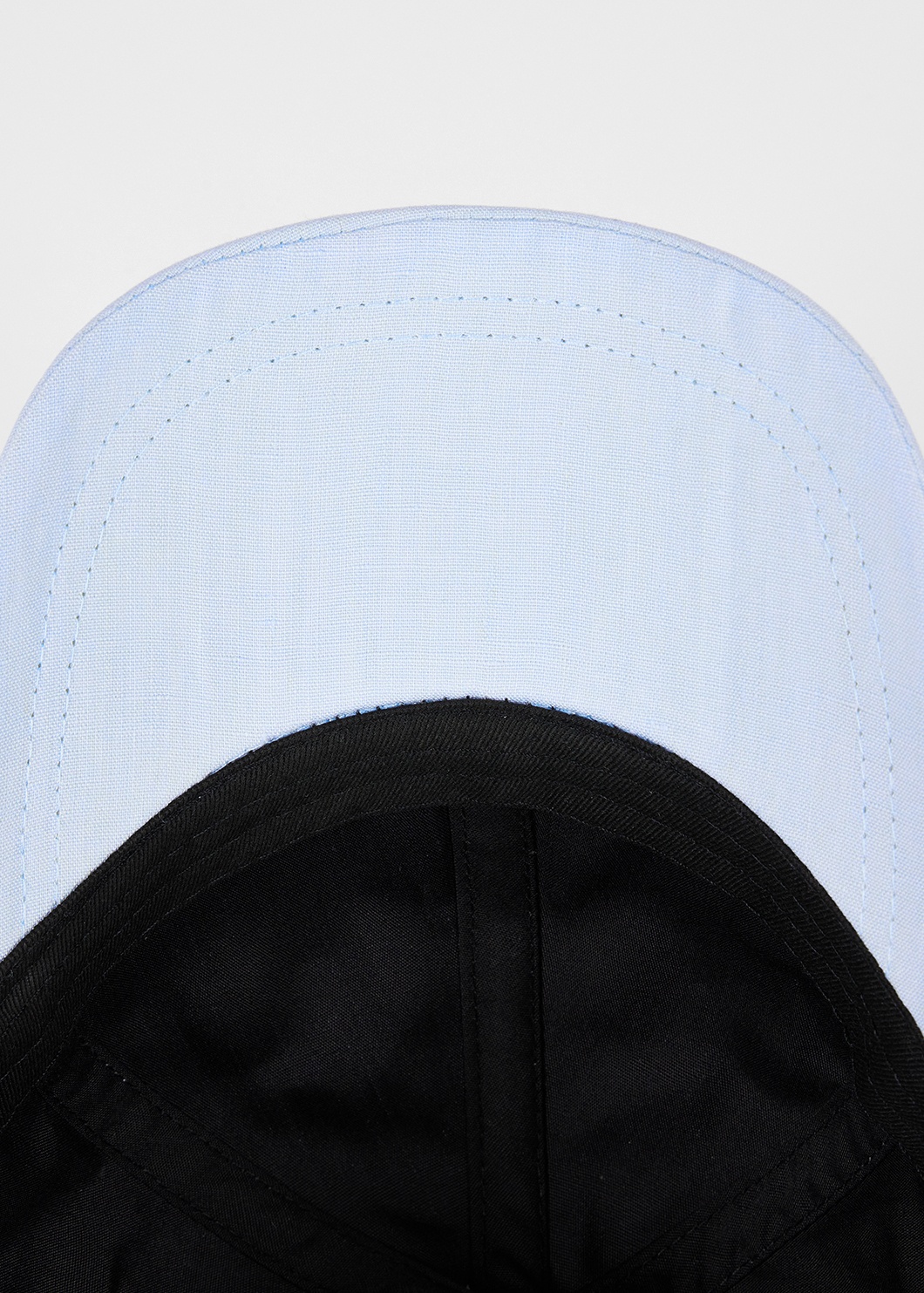 Light Blue Linen Cap - 4