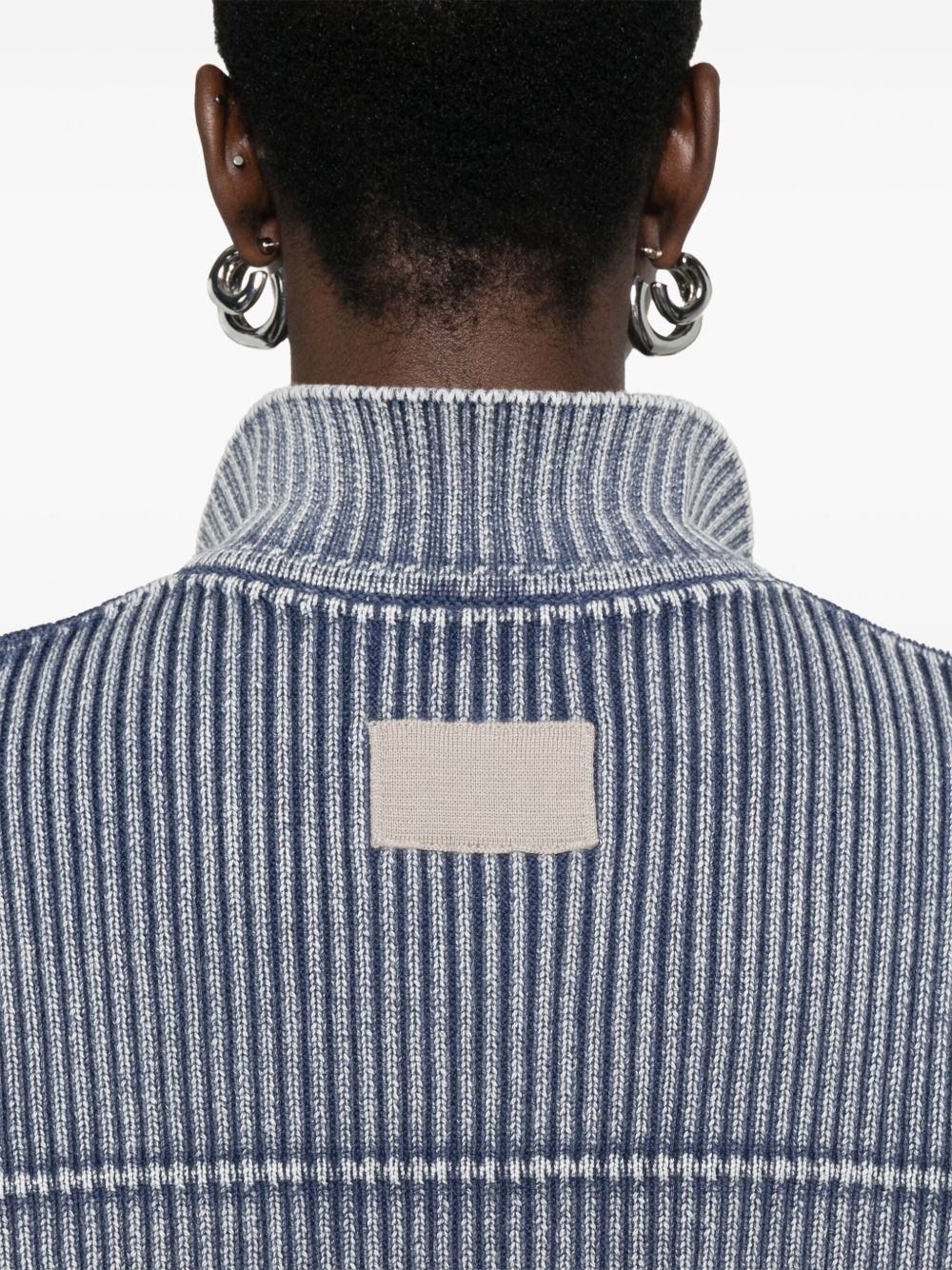 ribbed-knit cardigan - 5
