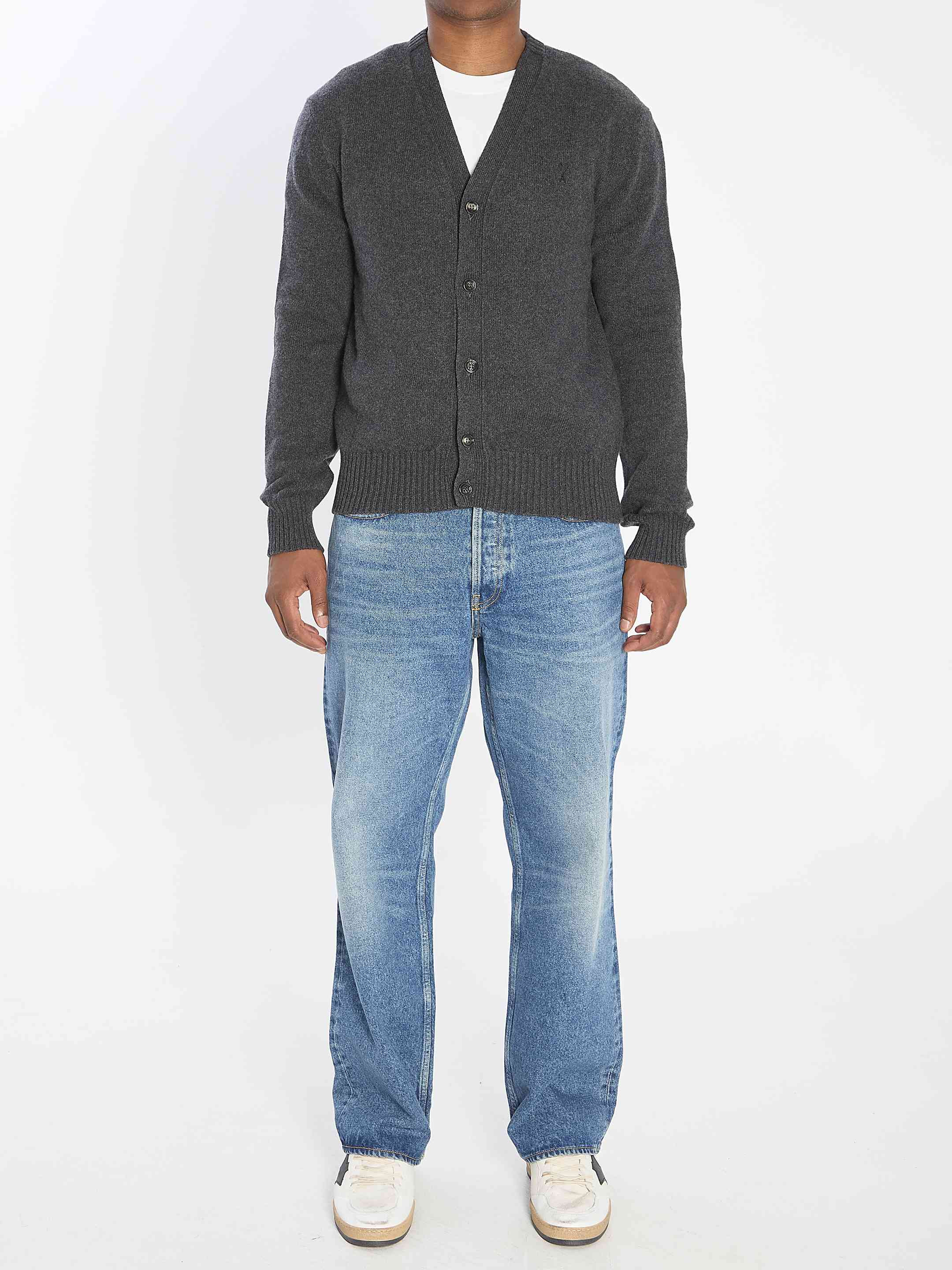 Ami Paris Men Ami De Coeur Cardigan - 5