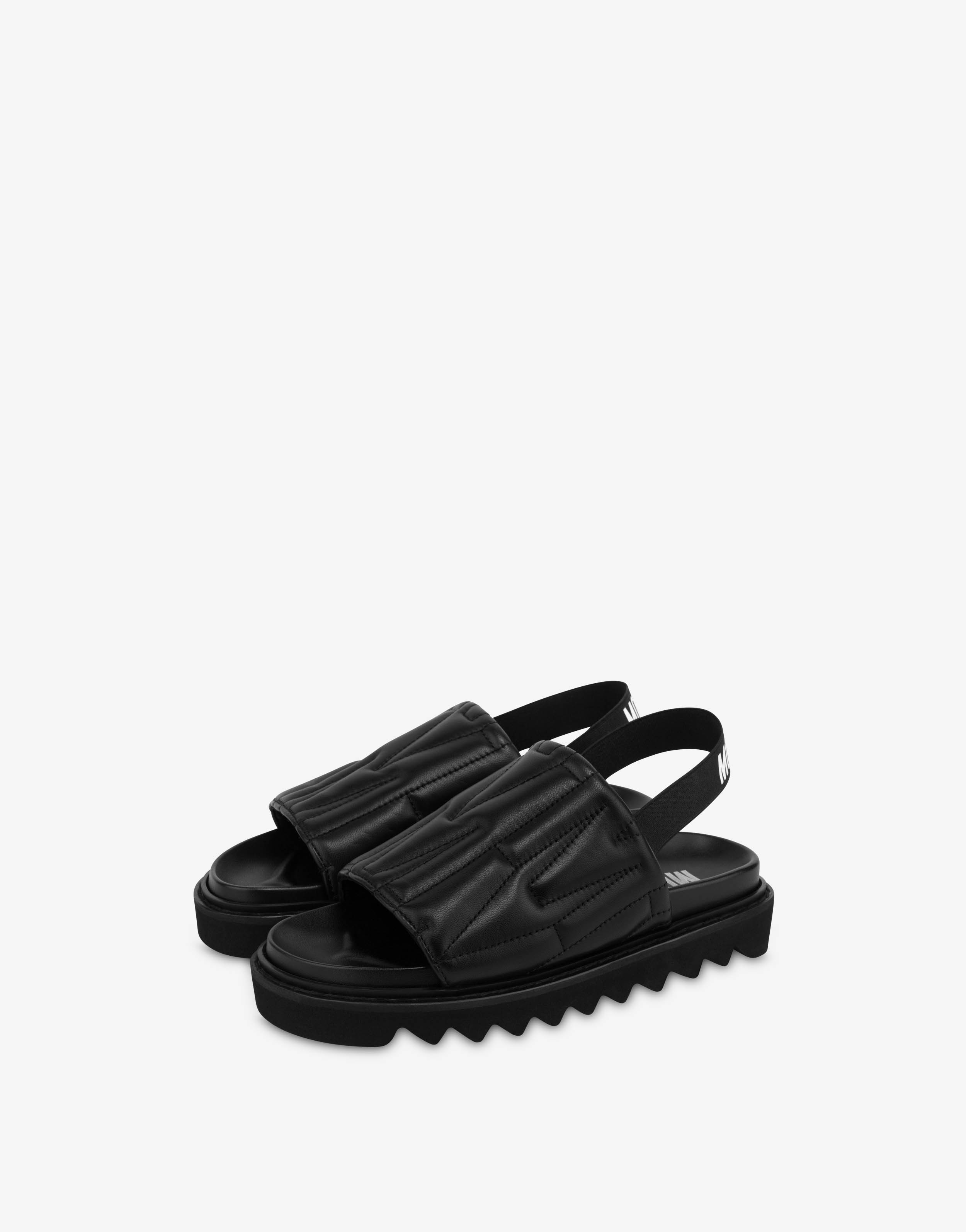 M QUILTED NAPPA LEATHER SANDALS - 1